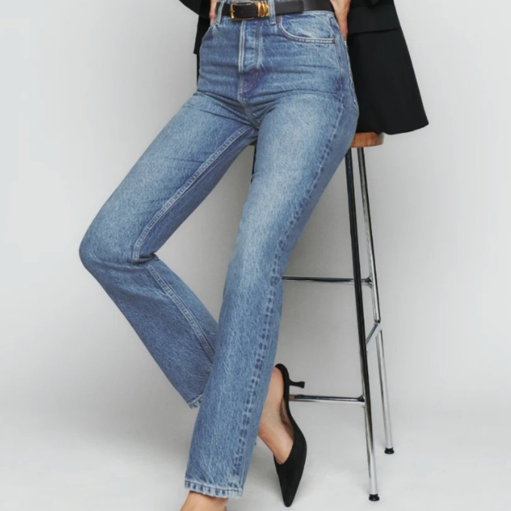 Cynthia High Rise Straight Jeans